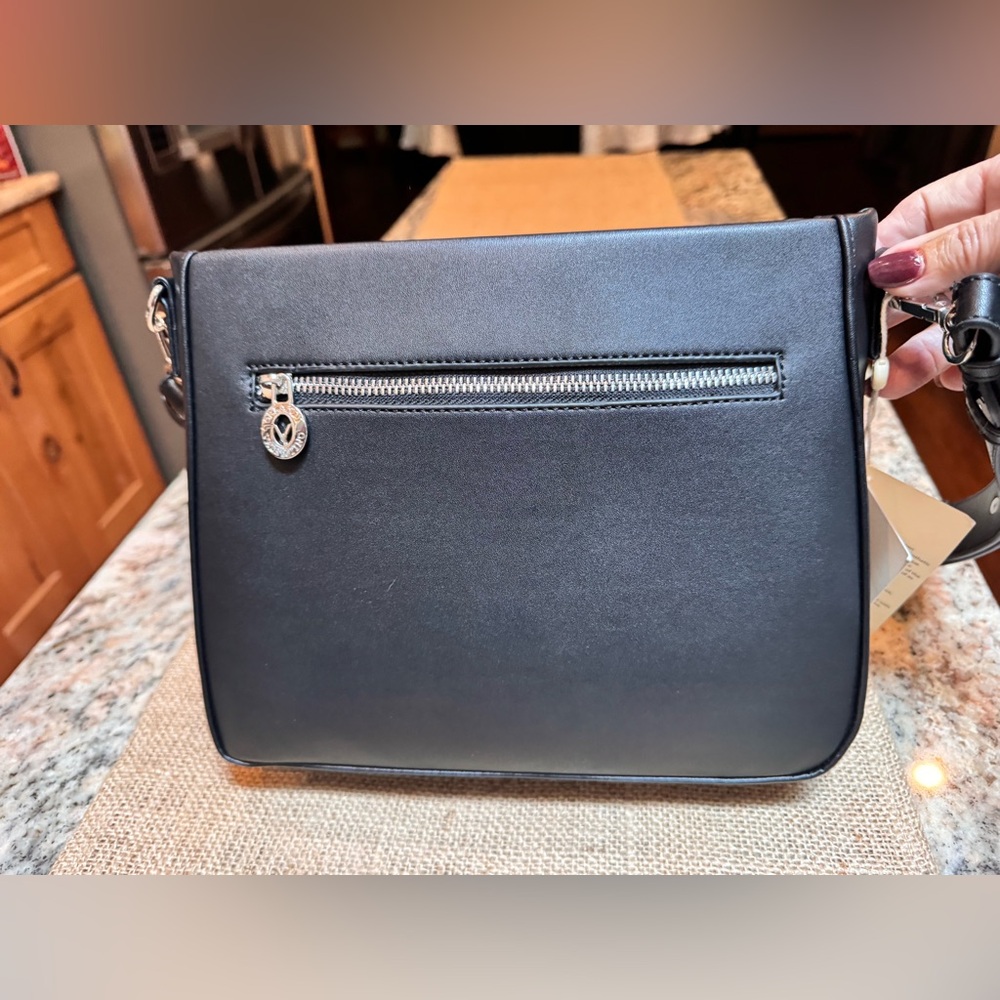 Valentino Orlandi Black Vegan Leather Purse. NWT - Picture 3 of 14